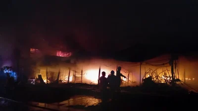 200 Ruko Hangus akibat Kebakaran Pasar Kanjengan Semarang